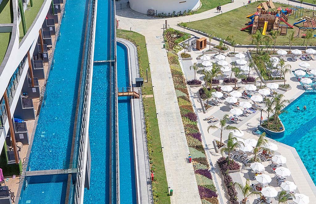 Swim up-poolerne til Swim up-værelser